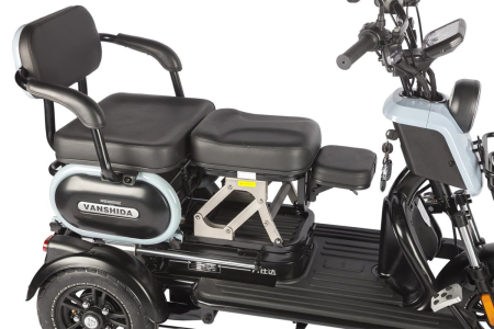 Электротрицикл Wanshida UN MOTO 60V 650Вт черный